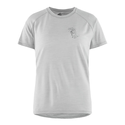 Klattermusen Eir Rain Short Sleeve Tee, Womens, Frost, Extra Small, 20623W82-105-XS