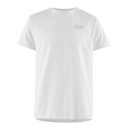 Klattermusen Runa Statement Short Sleeve Tee, Mens, Snow, Small, 20626M91-101-S