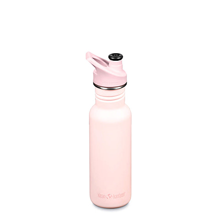 Klean Kanteen Classic Narrow 18oz w/Sport Cap, Heavenly Pink, 1010590