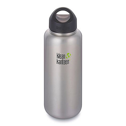 Klean Kanteen Classic W/M w/ Loop Cap, 40oz, Stainless, Silver, 18/8 Stainless Steel, Polyprop, KK-43649