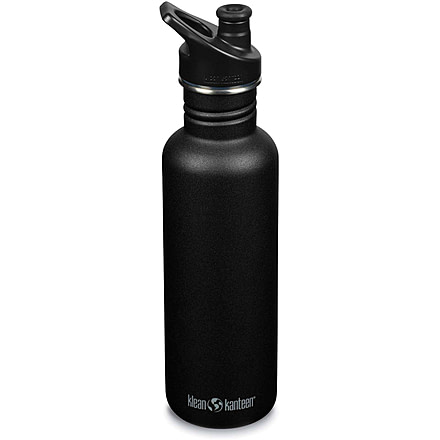Klean Kanteen Classic w/ Sport Cap, 27oz, Black, 1008439