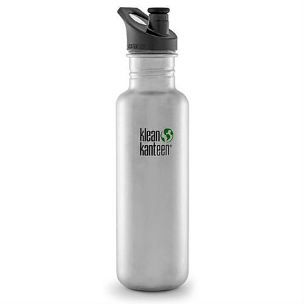 Klean Kanteen Classic w/ Sport Cap, 27oz, Stainless, Silver, KK-43274
