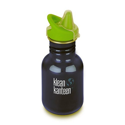 Klean Kanteen Kid Classic W/ Sippy Cap, 12oz, Coastal Waters, Coastal Waters, 18/8 Stainless Steel, Polyprop, KK-43977