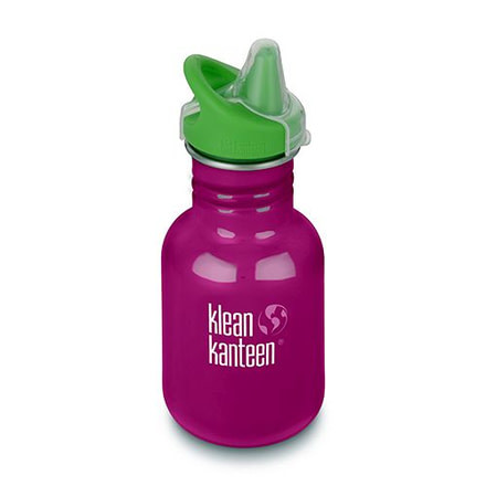 Klean Kanteen Kid Classic W/ Sippy Cap, 12oz, Winter Plum, Purple, 18/8 Stainless Steel, Polyprop, KK-44011