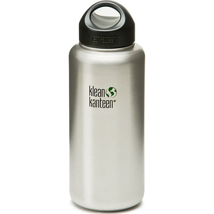 Klean Kanteen Wide Mouth Stainless Steel Water Bottle, 40 oz 703974
