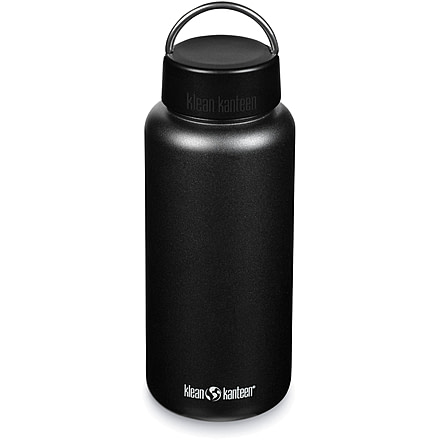 Klean Kanteen Wide w/Wide Loop Cap, 40oz, Black, 40oz, 1009497