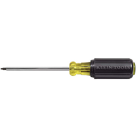 Klein Tools #2 Square Screwdriver, 4In Round Shank, Orange/Black, 662