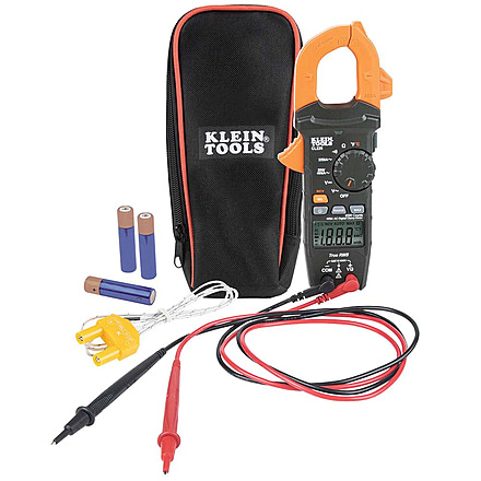 Klein Tools 400 Amps AC Auto-Ranging Digital Clamp Meter, w/ Temp, CL220