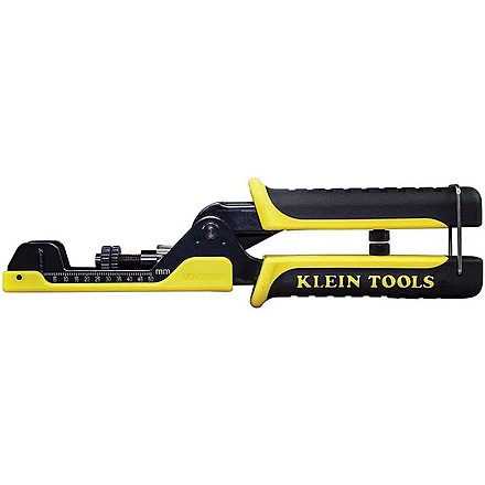 Klein Tools Extended Reach Multi-Connector Compression Crimper, Black/Yellow, VDV211-100
