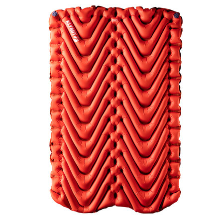 Klymit Insulated Double V Sleeping Pad, Orange/Char Black, Double, 06IDOR01E