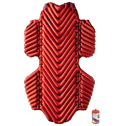 Klymit Insulated Hammock V Sleeping Pad, Red/Char Black, Large, 06IHRD01D
