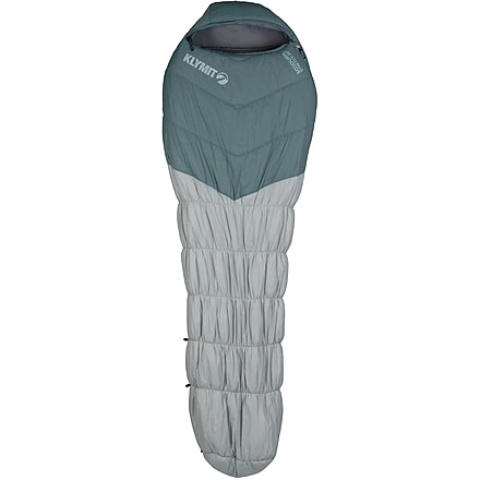 Klymit Sojourn Stretch 20 Sleeping Bag, Gray/Blue, 1409838