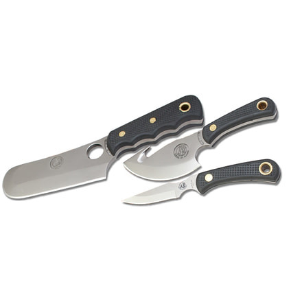 Knives of Alaska Brown Bear, Light Hunter, Cub Bear Combo, Suregrip Handle, Black, 00030FG