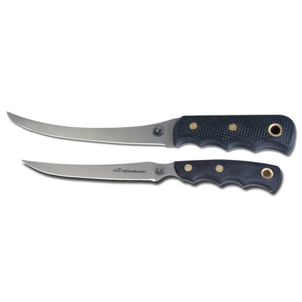 Knives of Alaska Fishermans Combo Fillet Knives Set, Suregrip Handle, Black, 00092FG