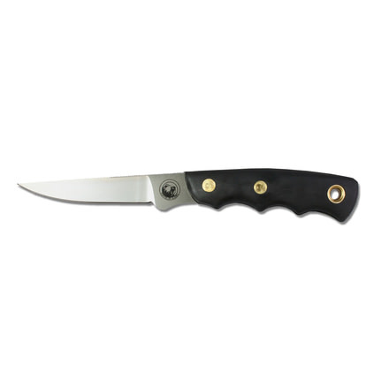 Knives of Alaska Jeager D2 Fixed Blade Knife, Suregrip Handle, Black, 00113FG