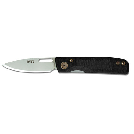Knives of Alaska Onyx Liner Lock S30V Folding Knife, G10 Handle, Black, 00796FG