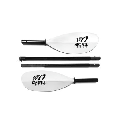 Kokopelli Packraft 4-Piece Breakdown Paddle, White, KO-PADDLE