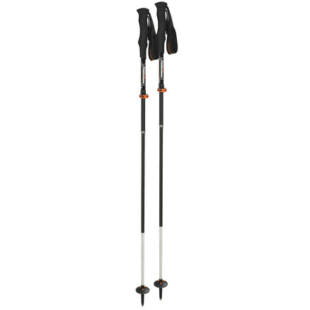 Komperdell Carbon Trailsticks Vario Compact-Black-125 cm