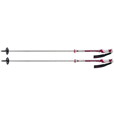 Komperdell Powder Pro Vario Snow Poles, Silver/Berry 1842359-10