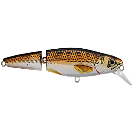 Koppers Live Target Rainbow Smelt Jointed Crankbait Lure 4-1/2" - Silver/Bronze 123870