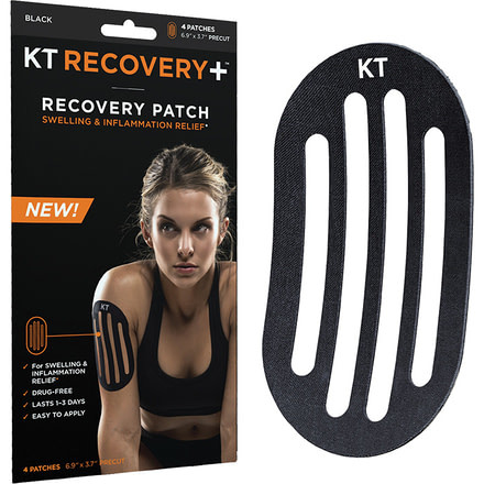 Kt Tape Recovery+ Patch Blk 4p 814179020192