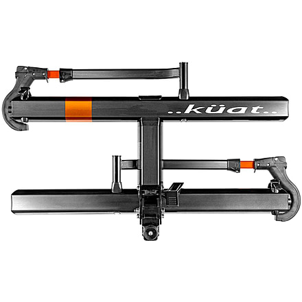 Kuat 2in Sherpa 2.0 - 2-Bike Rack, Gray Metallic and Orange Anodize, SH22G