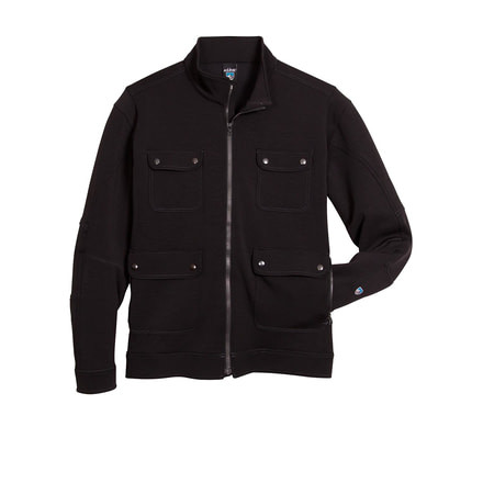 Kuhl Stolkholm Stretch Fleece Jacket - Men's-Jet Black-Small