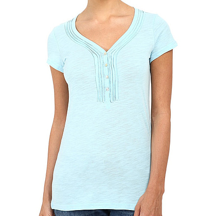 Kuhl Vega Henley Short Sleeve Shirt - Women's-Morning Glory-Medium