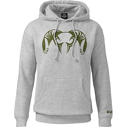 Kuiu Big Ram Hoodies - Mens, Heather Grey, 3XL, 14178-HG-3XL