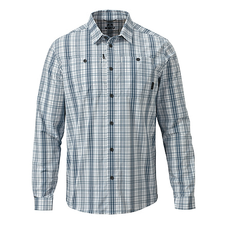 Kuiu KUIU Borrego Long Sleeves Hunting Shirt in Gravel Plaid Size 3XL, Gravel Plaid, 3XL, Polyester, Adult, Male, 8149191786654