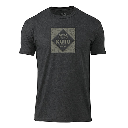 Kuiu KUIU Camo Outline T-Shirt in Charcoal Size 3XL, Charcoal, 3XL, Cotton, Adult, Male, 8161624686750