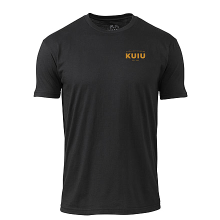 Kuiu KUIU Chest Logo T-Shirt in Black Size 3XL, Black, 3XL, Cotton, Adult, Male, 7990372237470