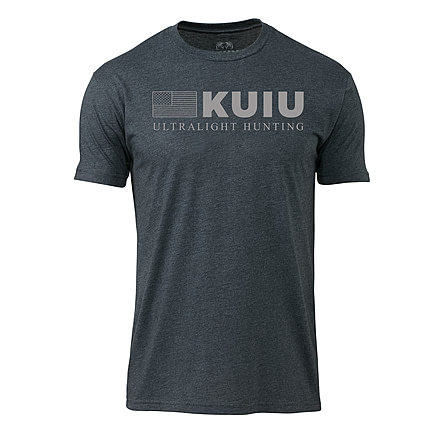 Kuiu KUIU Mini Flag T-Shirt in Charcoal Size 3XL, Charcoal, 3XL, Cotton, Adult, Male, 7190426288286