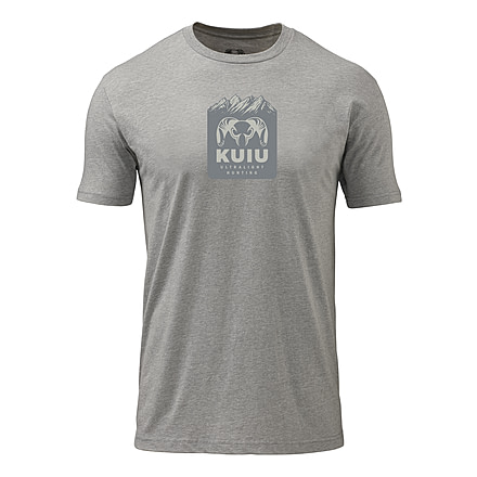 Kuiu KUIU Mountain Logo T-Shirt in Heather Grey Size 3XL, Heather Grey, 3XL, Cotton, Adult, Male, 8193579483294