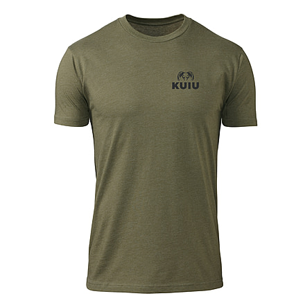 Kuiu KUIU Ram Chest Logo T-Shirt in Military Green Size 3XL, Military Green, 3XL, Cotton, Adult, Male, 8228252745886