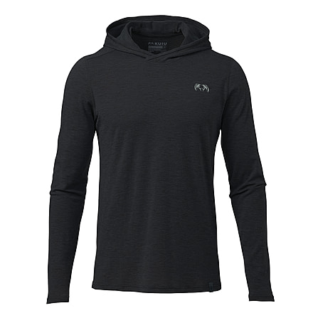 Kuiu KUIU ULTRA Merino 120 LT Long Sleeves Hunting Hoodie in Black Size 3XL, Black, 3XL, Merino, Adult, Male, 8196283269278