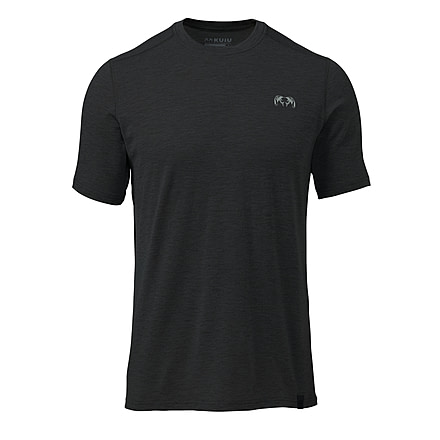 Kuiu KUIU ULTRA Merino 120 LT Short Sleeves Crew Hunting Shirt in Black Size 3XL, Black, 3XL, Merino, Adult, Male, 8196277993630