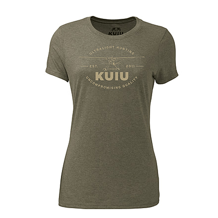 Kuiu KUIU Womens Aviation T-Shirt in Military Green Size 2XL, Military Green, 2XL, Cotton, Adult, Female, 7974545555614