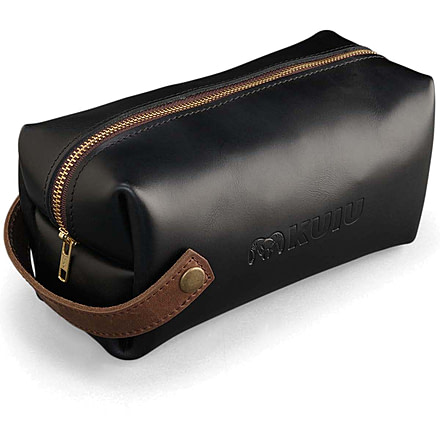 Kuiu Leather Dopp Kit, Black, 63099-BL-1