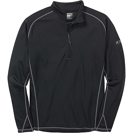 Kuiu Peloton 97 Fleece Zip Hunting Shirt - Mens, Black, 3XL, 20030-BL-3XL