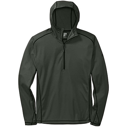 Kuiu Peloton 97 Fleece Zip-T Hoodie - Mens, Gunmetal, XL, 20031-GM-XL