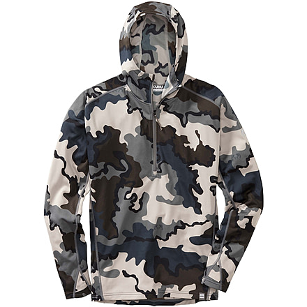 Kuiu Peloton 97 Fleece Zip-T Hunting Hoodies - Mens, Vias, 3XL, 20031-VC-3XL