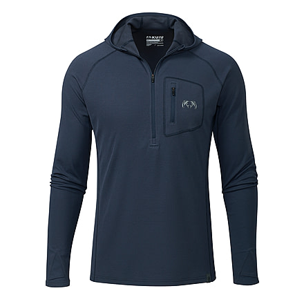 KUIU PRO Merino 200 Zip-T Hunting Hoodie in Steel Blue Size 3XL DFCA1F9A, Steel Blue, 3XL, Merino, Adult, Male, 8213467201694