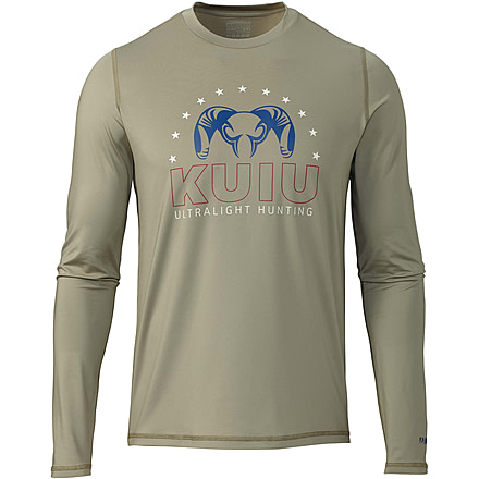 Kuiu Ram Star AP Tech Long Sleeves T-Shirt - Mens, Bone, 3XL, 98128-BN-3XL
