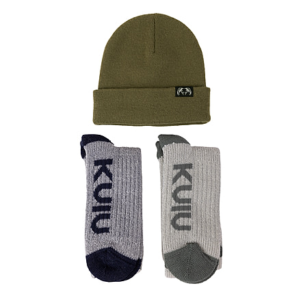 KUIU Stay Warm Logo Gift Set in Navy 69A72D89, Navy, Merino, Adult, Unisex, 8094251974814