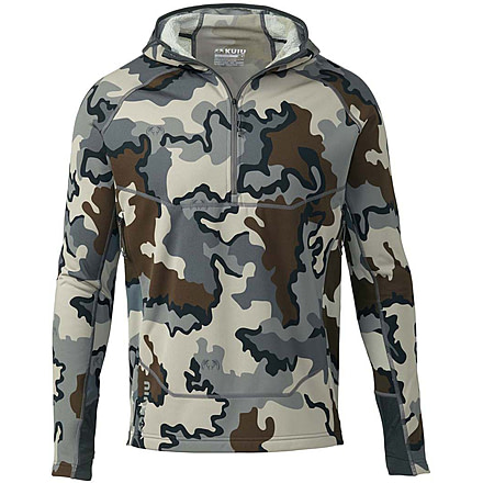 Kuiu StrongFleece Hybrid 260 Zip-T Hoodie - Mens, Vias, 3XL, 40029-VC-3XL