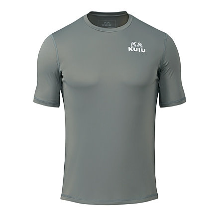 KUIU Velocity Short Sleeves Crew in Iron Size 3XL C3FE4572, Iron, 3XL, Polyester, Adult, Male, 8149189066910