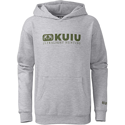 Kuiu Youth Block Ram Hoodies, Heather Grey, XL, 14185-HG-XL