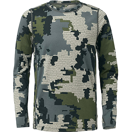 Kuiu Youth Peloton 118 Long Sleeve Crew Shirt - Mens, Camo, YL, 44007-V2-YL