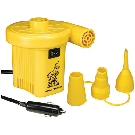 Airhead 12V Air Pump, Yellow, 1 Year Mfg Warranty, Abs/Steel, AIR-AHP-12H
